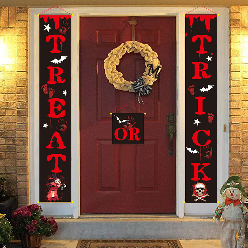 Spooktacular Outdoor Halloween Banner – Transform Your Space with Enchanting Couplets for a Hauntingly Fun Celebration!