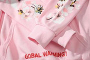 Sakura Arrow Print Unisex Hoodie