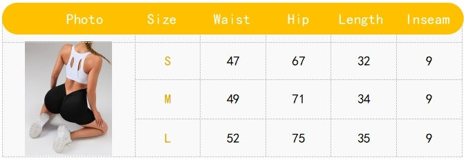 V-Shape Scrunch High-Rise Gym Shorts for Women - Elevate Your Workout with Seamless Comfort and Style!
