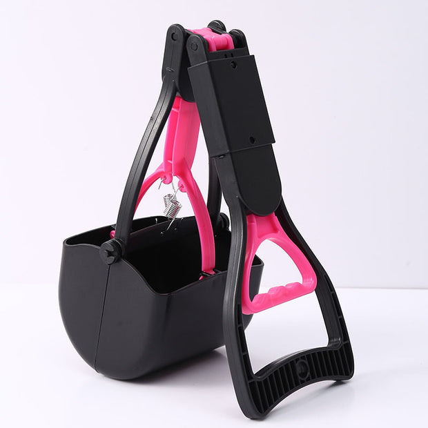 Folding Pooper Scooper for Dogs - Medium Size, Easy Clean Outdoor Tool for Hassle-Free Pet Waste Disposal