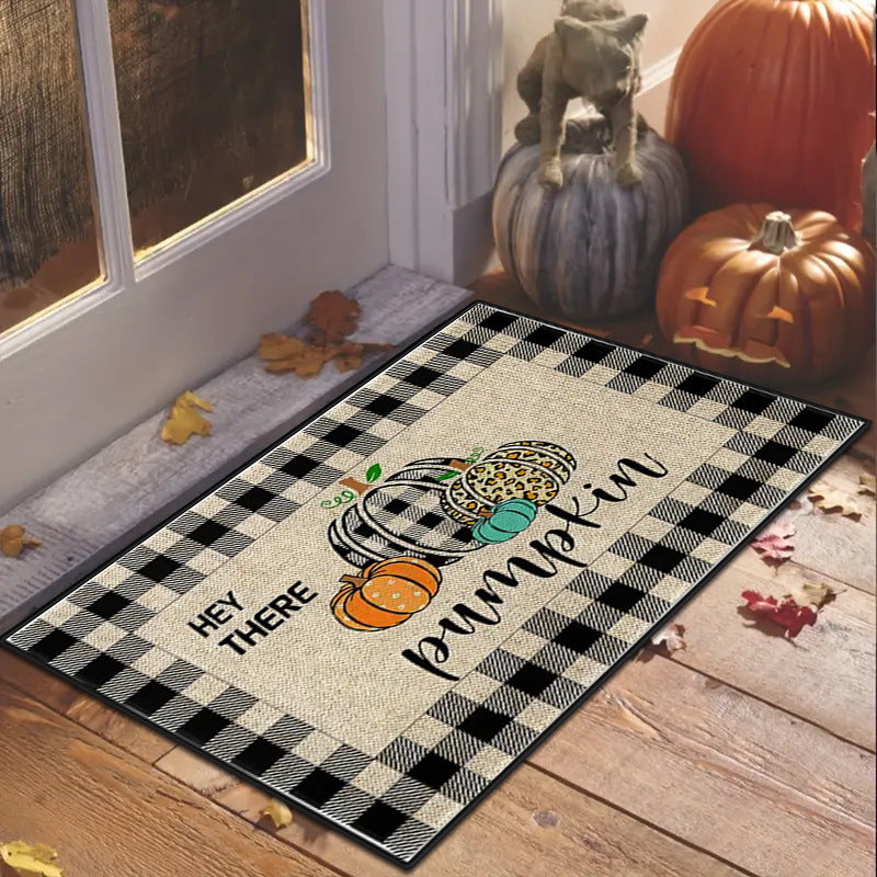 Halloween Porch Doormat Skull Entry Door Absorbent Door Mat