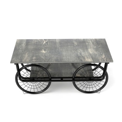 Elevate Your Living Room with a Sturdy Black Retro Coffee Table – Stylish Rectangle Design Perfect for Modern Homes