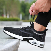 Black Lightweight Safety Sneakers for Men