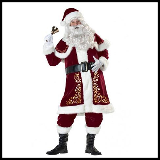 Santa Costume for Adults - Unisex Christmas Outfit for Holiday Parties