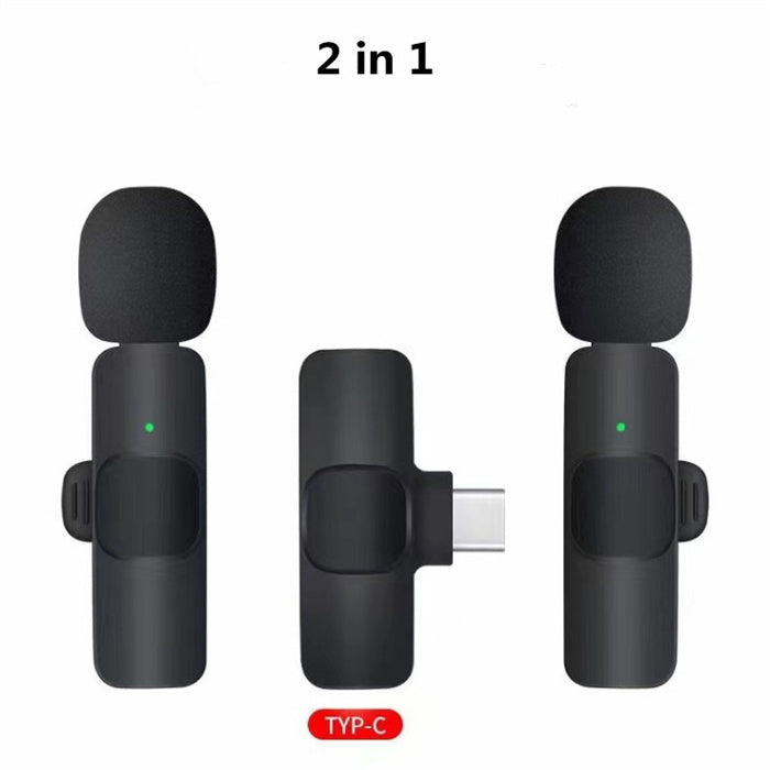 Crystal Clear Wireless Lavalier Microphone for iPhone & Android - Long Battery Life for Effortless Live Streaming & Gaming