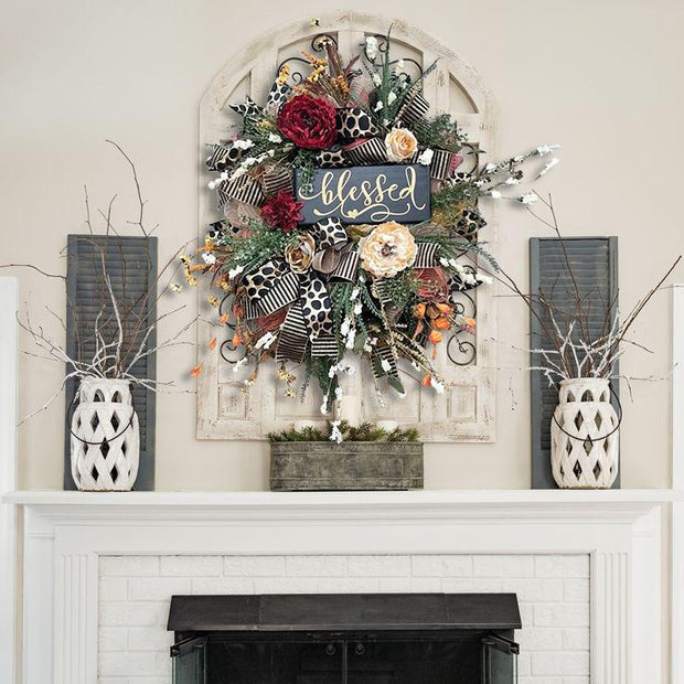 Stunning Cheetah Halloween Wreath