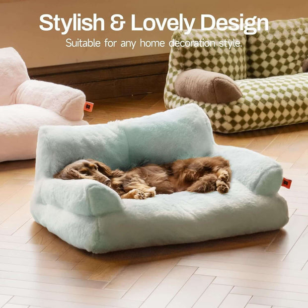 MEWOOFUN plush cat bed offers a soft