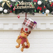 Christmas Sock Gift Bag with Ornament - Festive Holiday Decor for Gifting