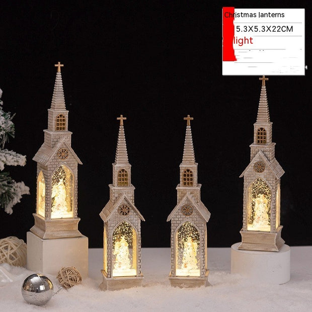 Christmas Candle Light for Desktop - Decorative LED Holiday Centerpiece