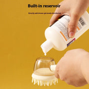pet bath brush with body massager