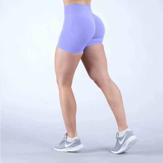 High Waist Seamless Yoga Shorts - Elevate Your Workout with Quick-Dry Comfort and a Flattering Fit