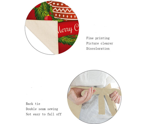 Christmas Cooking Apron for Holiday Baking and Festive Gatherings