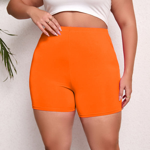 Plus Size High-Waist Lift Hip Shorts - Elevate Your Curves with Comfortable, Stretchy Style for Confident Movement