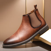 Stylish British Retro Chelsea Boots for Men - Versatile Footwear