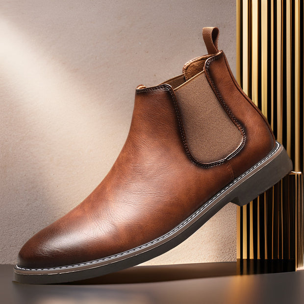 Stylish British Retro Chelsea Boots for Men - Versatile Footwear