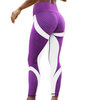 Yoga fitness leggings combine seamless push-u