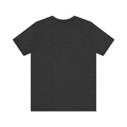 Black t-shirt on a white background