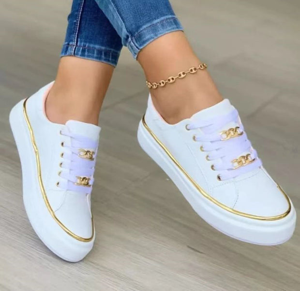 Stylish Thick-Bottom Loafers for Women | Comfortable Walking Shoes