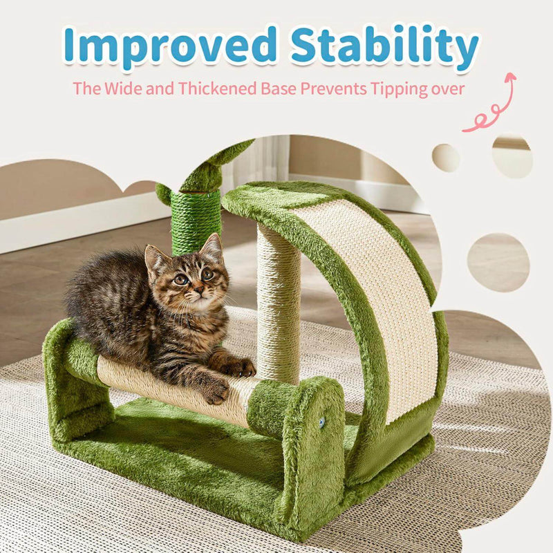 Cactus Cat Scratching Post - Natural Sisal Rope, Easy Assembly, Eco-Friendly Fun for Your Feline Friend!