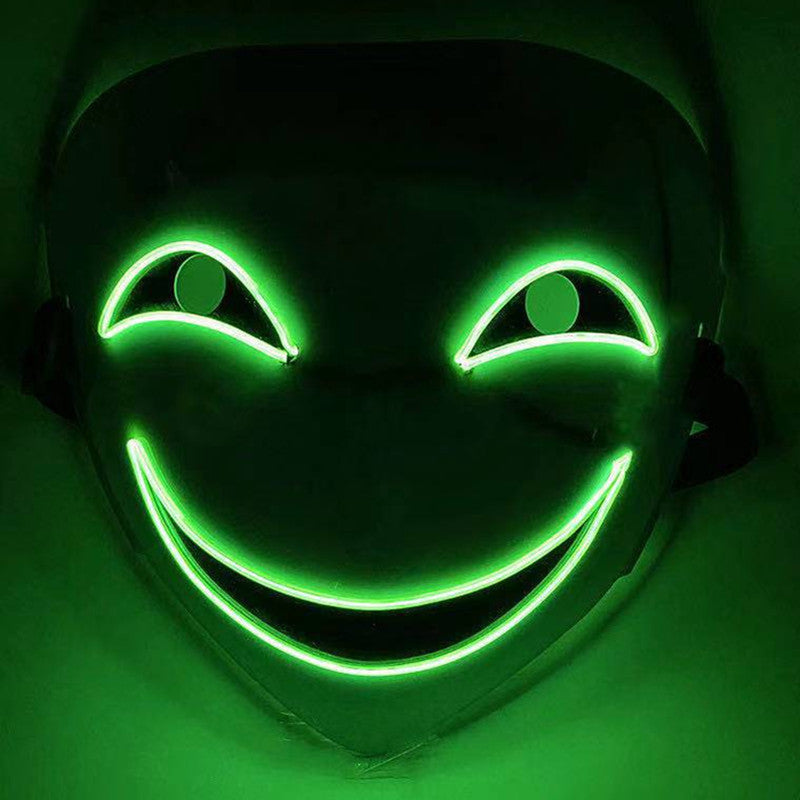 Luminous Black Covenant LED Mask – Unleash Your Inner Warrior with Mesmerizing Light Effects!