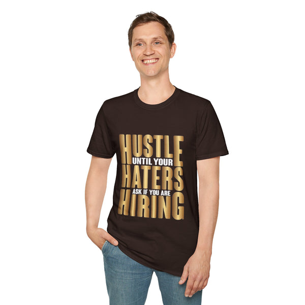 Hustle Harder T-Shirt - Unisex Inspirational Tee for Entrepreneurs