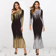 Elegant Fishtail Dress for Women -  Evening Wear with Flattering Silhouette