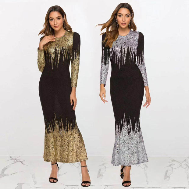 Elegant Fishtail Dress for Women -  Evening Wear with Flattering Silhouette