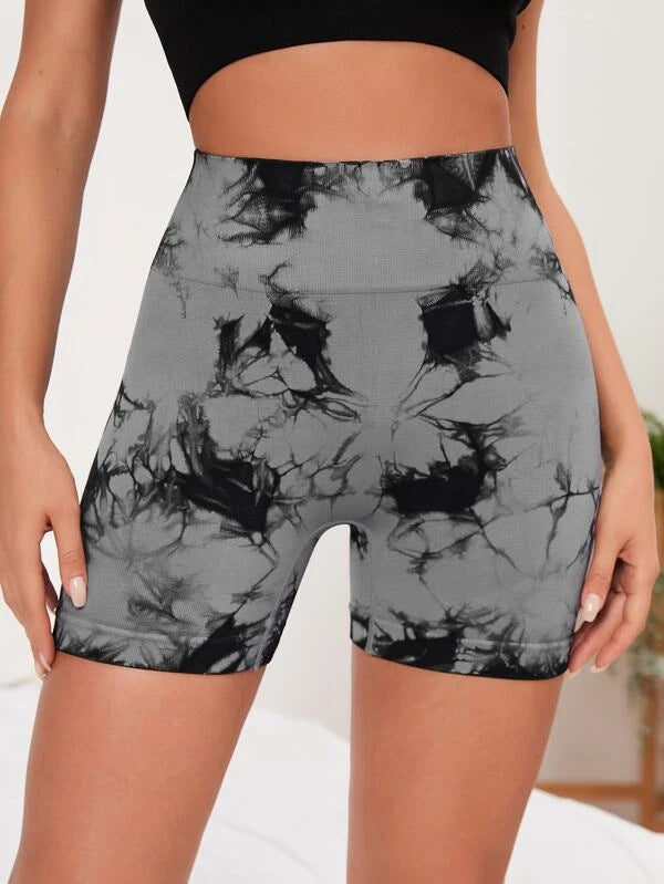 Seamless High-Waist Tie-Dye Yoga Pants for Ultimate Comfort and Hip-Lifting Style