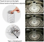 LED Crystal Table Lamp