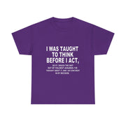 Thoughtful Statement Tee |Cotton T-Shirt to Boost Confidence