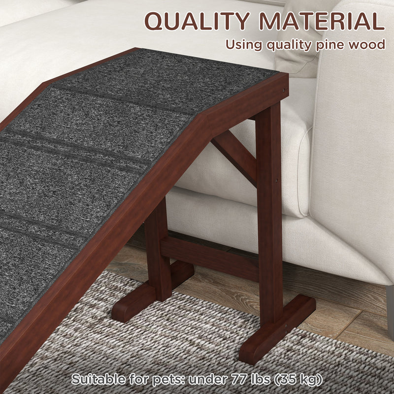Pet Ramp for Dogs - Safe, Non-Slip Carpet & Elevated Platform for Easy Access