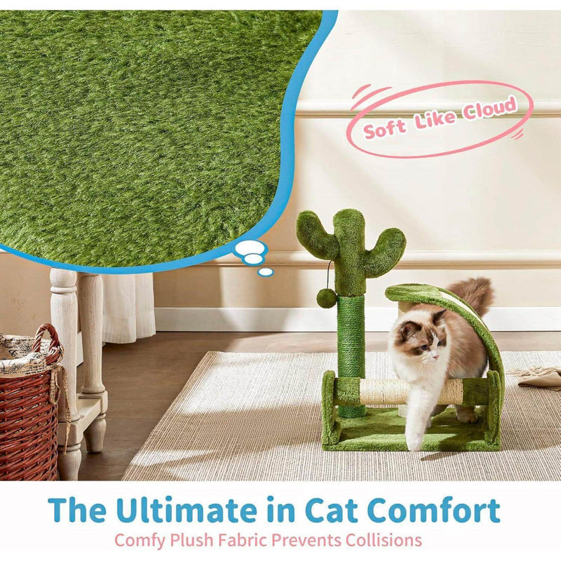 Cactus Cat Scratching Post - Natural Sisal Rope, Easy Assembly, Eco-Friendly Fun for Your Feline Friend!