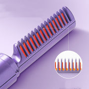 hair straightener curler brush