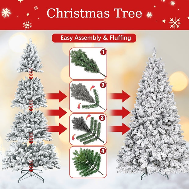 PVC Christmas Tree for Festive Holiday Decorations, Realistic Look & Easy Setup