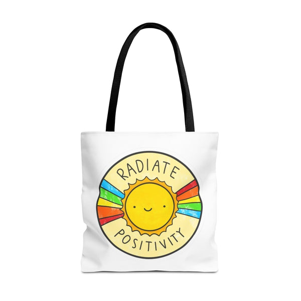 Radiate Positivity Tote Bag - Eco-Friendly Companion for Adventures