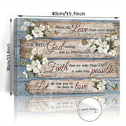 Christian Bible Verses Wood Frame Canvas Art