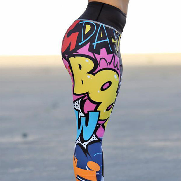 Yoga fitness leggings combine seamless push-u
