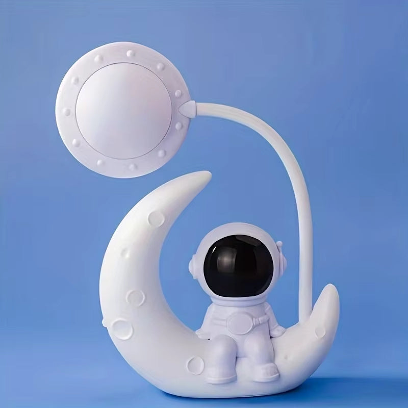 Creative Moon Astronaut Nightlight - Transform Your Space with a Magical LED Desk Lamp, Perfect for Bedrooms