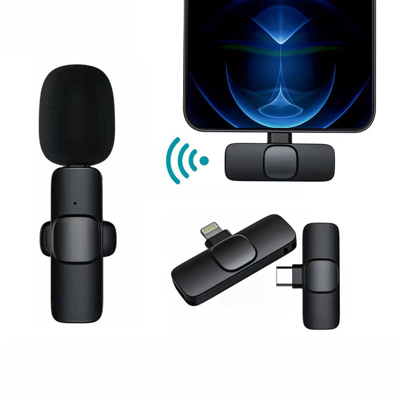 Crystal Clear Wireless Lavalier Microphone for iPhone & Android - Long Battery Life for Effortless Live Streaming & Gaming