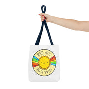 Radiate Positivity Tote Bag - Eco-Friendly Companion for Adventures