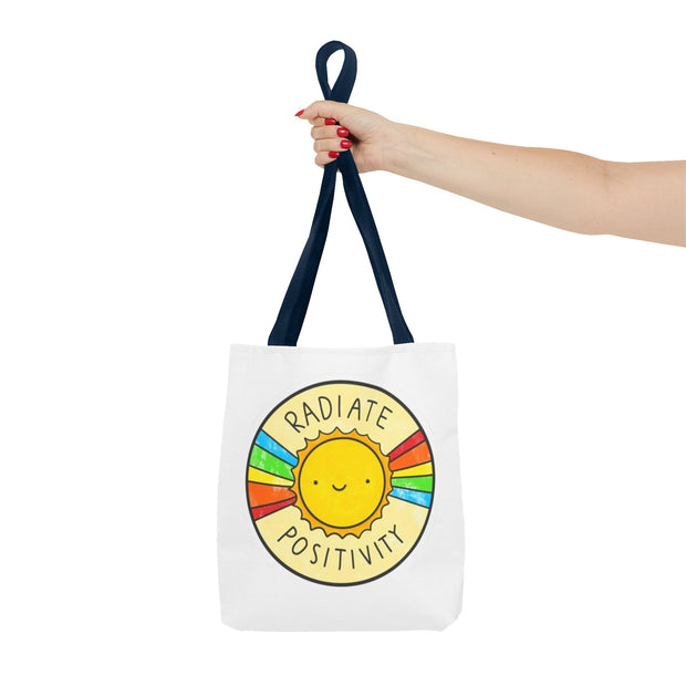 Radiate Positivity Tote Bag - Eco-Friendly Companion for Adventures