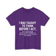 Thoughtful Statement Tee |Cotton T-Shirt to Boost Confidence