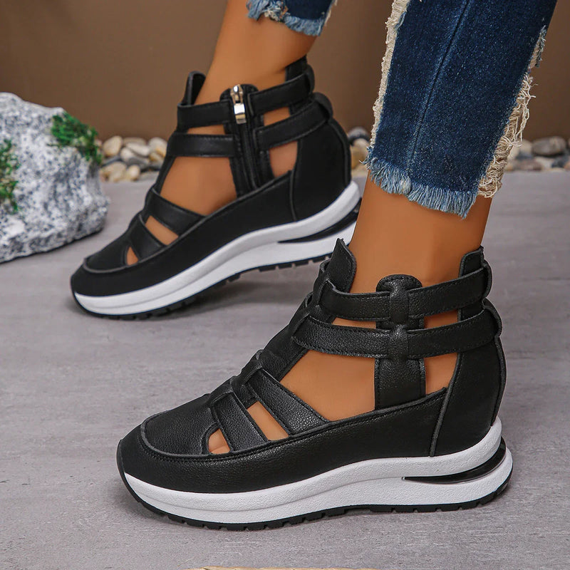 Stylish Women's Hollow-out Platform Sandals – Elevate Your Summer Look with Comfort and Confidence
