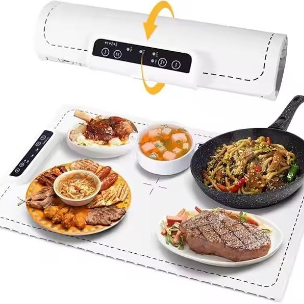 Electric Warming Tray - Adjustable Food Heating Pad for Perfectly Warm Meals Anywhere, Anytime!