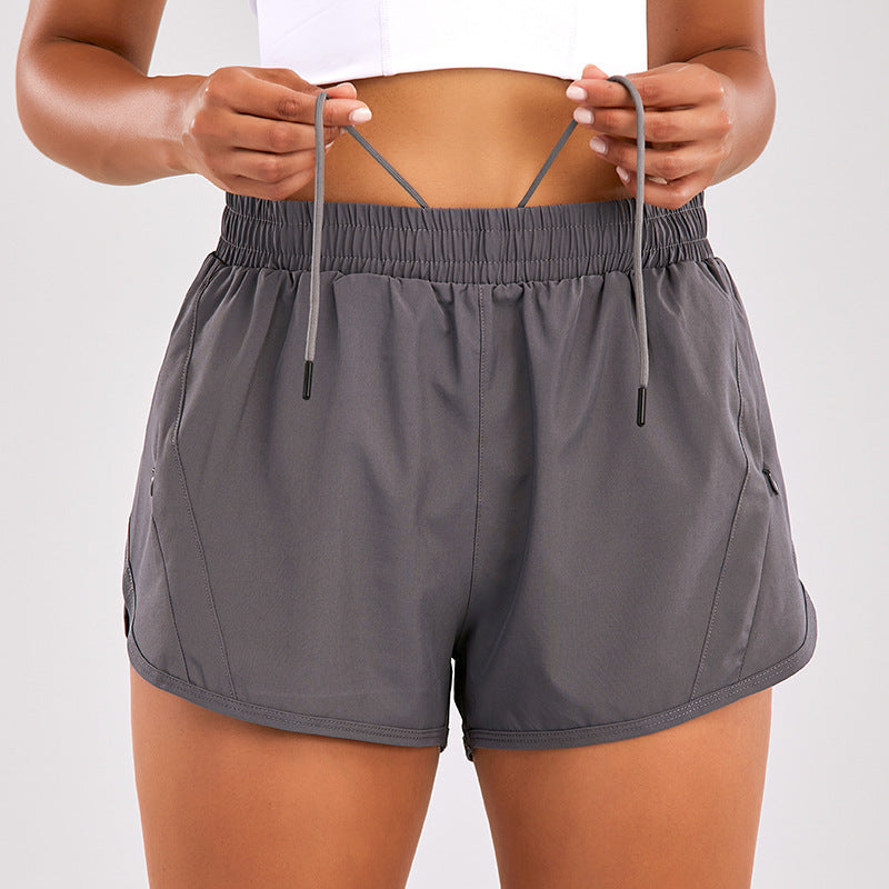 Summer Adventure Shorts: Breathable, Loose Fit with Zipper Pockets for Confident Outdoor Runs & Fitness Fun!