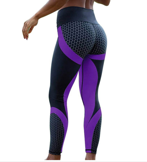 Yoga fitness leggings combine seamless push-u