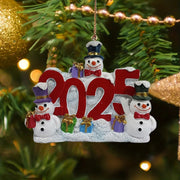 Christmas Tree Snowman Resin Pendant for Holiday Decor and Gift Giving