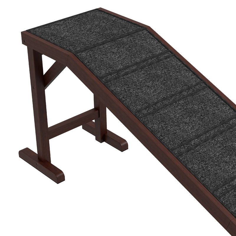 Pet Ramp for Dogs - Safe, Non-Slip Carpet & Elevated Platform for Easy Access