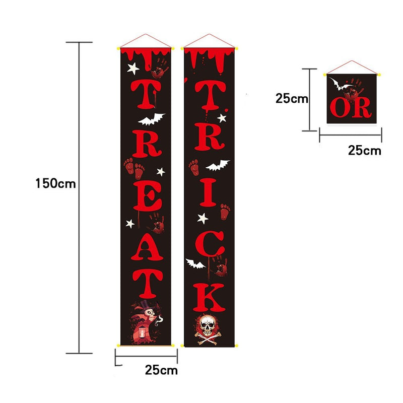 Spooktacular Outdoor Halloween Banner – Transform Your Space with Enchanting Couplets for a Hauntingly Fun Celebration!
