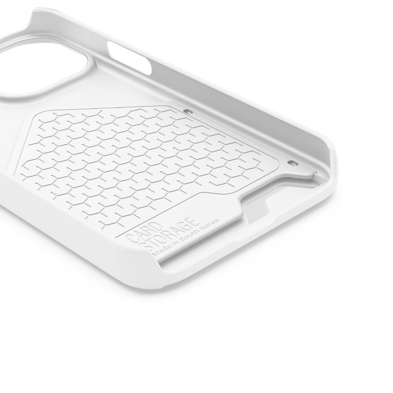 Warning Phone Case with Card Holder | Stand Out And Protect Your Phone